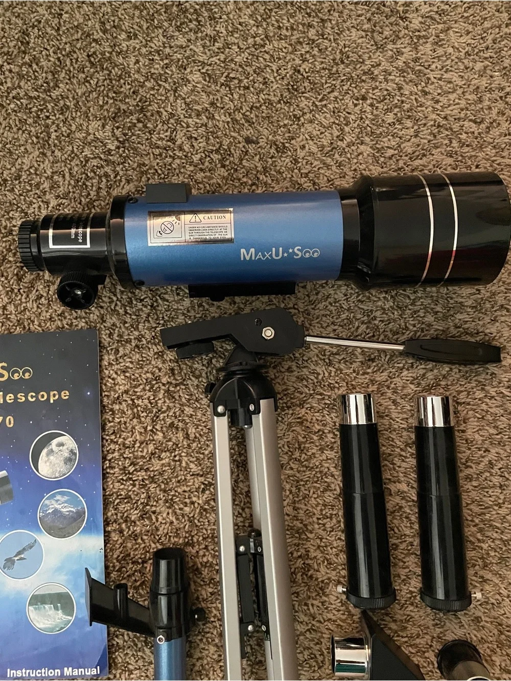 Blue Refractor Telescope F400x70